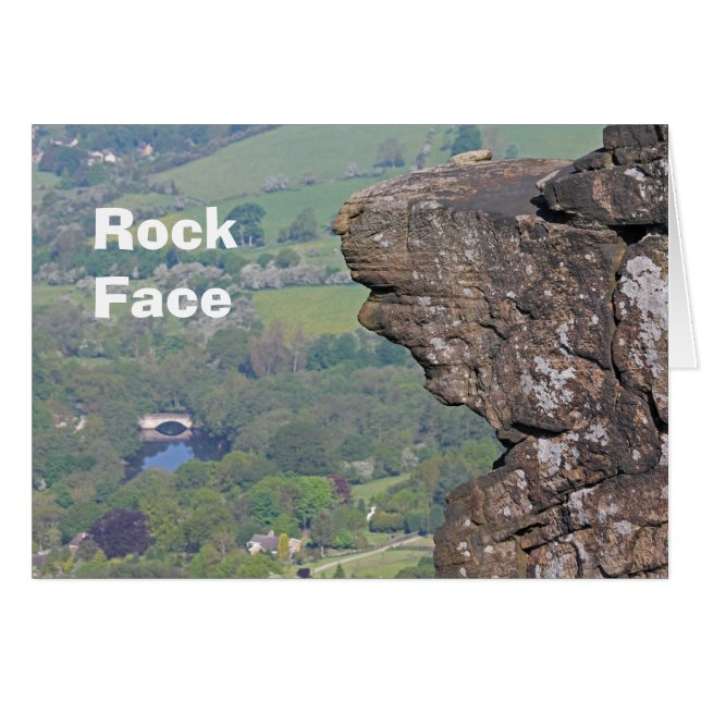 Tarjeta Rock Face (Anverso (Horizontal))
