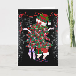 Tarjeta Rock-in Around The Christmas Tree Greeting Card