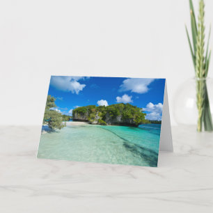 Tarjeta Rock Islet On The Beach