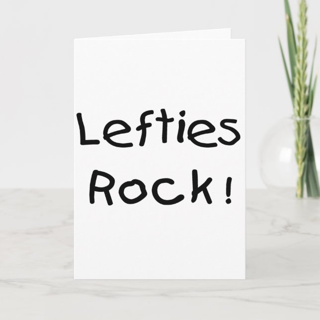 Tarjeta Rock Lefties (Anverso)