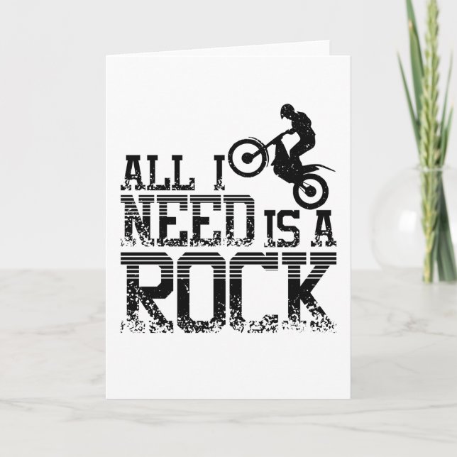 Tarjeta Rock Moto Trial Bike (Anverso)