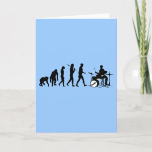 Tarjeta Rock Music Drummer y Jazz Dubstep Drums