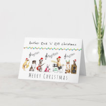 Rock n roll Feliz navidad banda de rock de perros