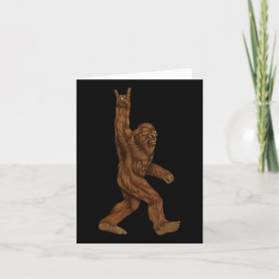 Tarjeta Rock On Bigfoot - Concert Buddy - Mano Dibujada Sa