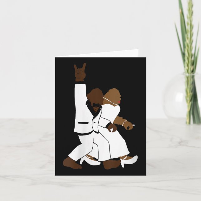 Tarjeta Rock para mujeres en bicicleta N Roll Regalo Boda  (Anverso)