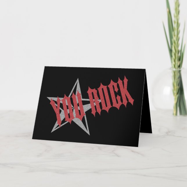 Tarjeta Rock Star Dad ~ Día del Padre (Anverso)