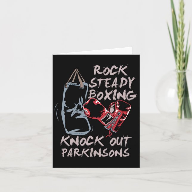 Tarjeta Rock Steady Boxing Sacude A Parkinsons (Anverso)