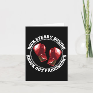 Tarjeta Rock Steady Boxing toca a los parkinsones que luch
