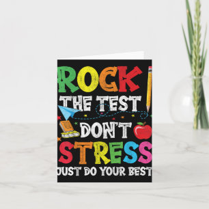 Tarjeta Rock the Test No Stress Haz lo Mejor