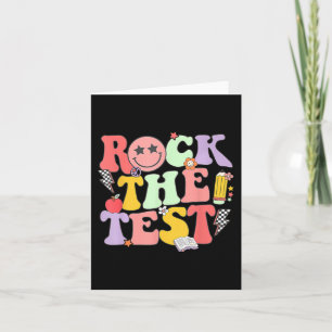 Tarjeta Rock The Test Testing Day Shirt For Teacher Studen