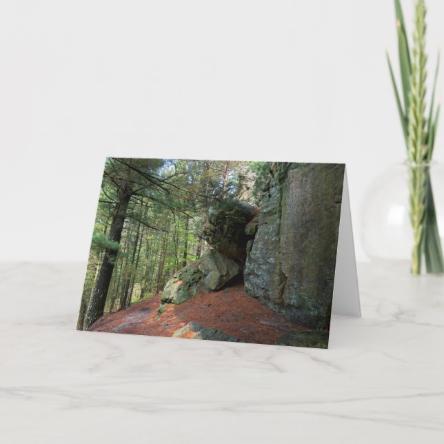 Tarjeta Rock Wall and Woods en Castle Mound (Anverso)