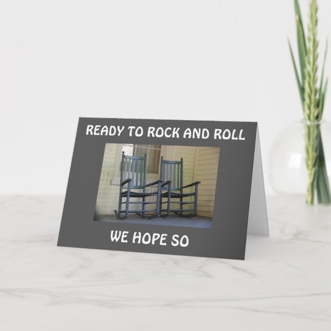 TARJETA ROCK Y ROLL EN TU "TARJETA DE GRUPO" DE CUMPLEAÑOS (Anverso)