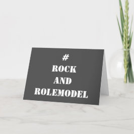 Tarjeta #RockandRolemodel - Editable en Blanco.