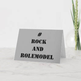 Tarjeta #RockandRolemodel - Editable Negro.