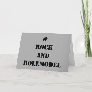 Tarjeta #RockandRolemodel - Editable Negro.