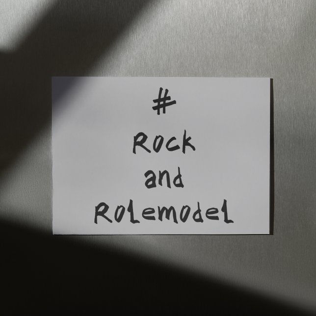 Tarjeta #RockandRolemodel - Negro. (Subido por el creador)