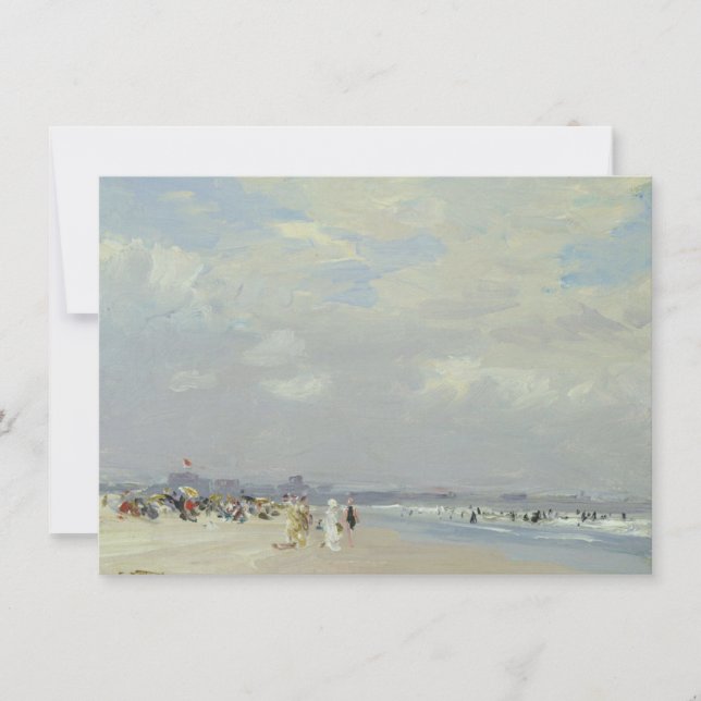 Tarjeta Rockaway Beach (por E.H. Potthast) (Anverso)