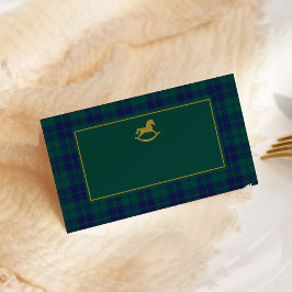 Tarjeta Rockefeller Horse Classic Luxury plaid Place cards