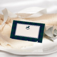 Rockefeller Horse Classic Luxury plaid Place cards