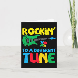 Tarjeta Rockin A Diferentes Concienciaciones De Autismo De