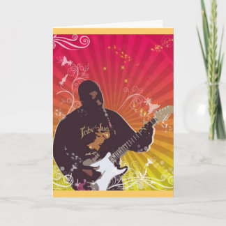 Tarjeta Rockin fuera con papá