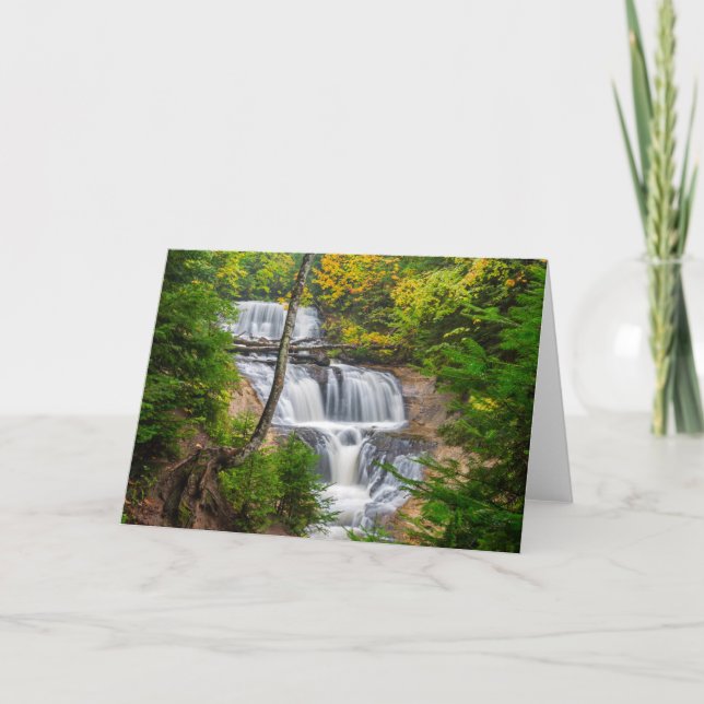 Tarjeta Rocks National Lakeshore, Sable Falls (Anverso)