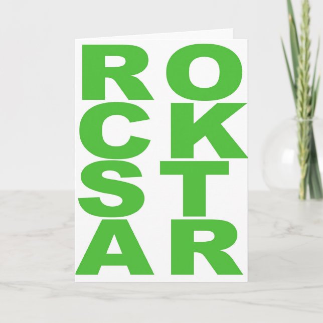 Tarjeta Rockstar (Anverso)