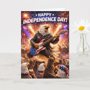 Tarjeta Rockstar American Eagle feliz día de la Independen