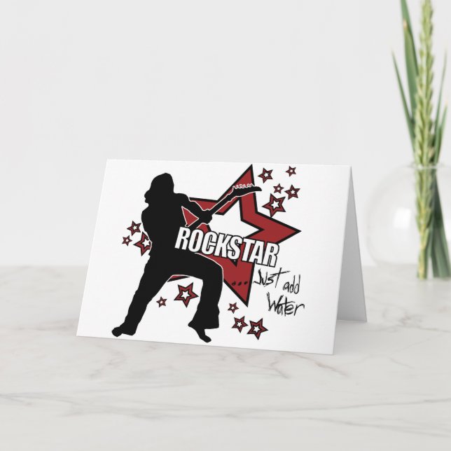 Tarjeta Rockstar: Solo agrega agua (Anverso)