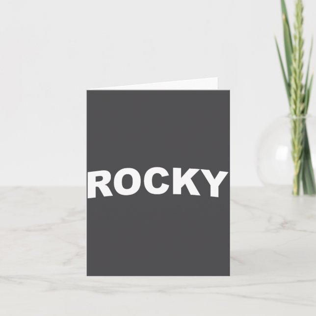 Tarjeta Rocky  (Anverso)