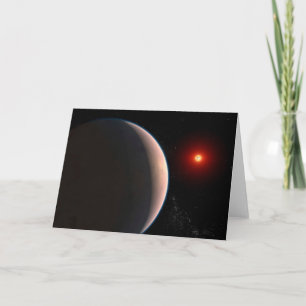 Tarjeta Rocky Exoplanet Gj 486 B Orbiting A Red Dwarf Star
