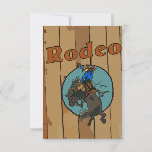 Tarjeta Rodeo Bucking Horse