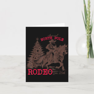 Tarjeta Rodeo Norte Anual de Santa Vaquero Occidental Navi