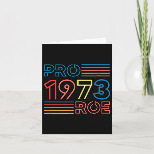 Tarjeta Roe 1973 Feminist Pro Choice Abortion Retro