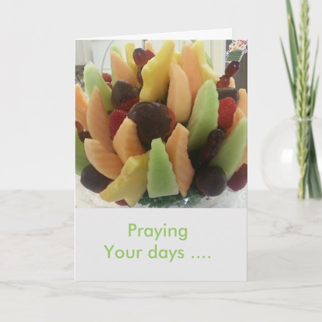 Tarjeta Rogación de sus días (Anverso)