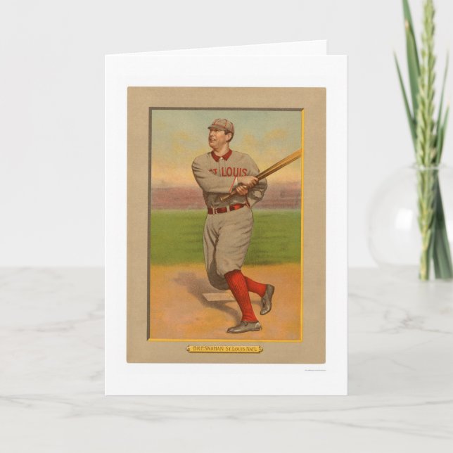 Tarjeta Roger Bresnahan Cardinals Béisbol 1911 (Anverso)