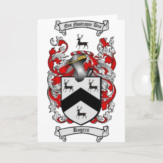 Tarjeta ROGERS Family Crest