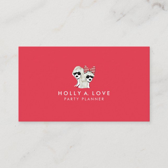 TARJETA ROJA | BOLD PERO SIMPLE | PERSONALIZABLE (Anverso)