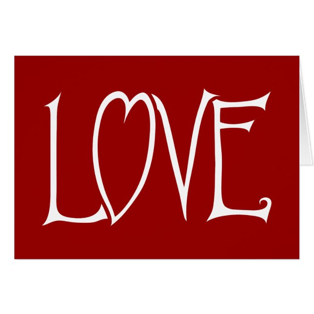 Tarjeta roja de amor (Anverso (Horizontal))