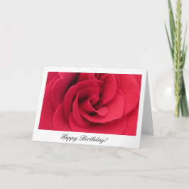 Tarjeta roja de cumpleaños
