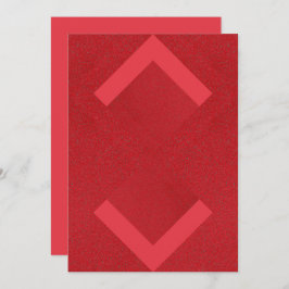 Tarjeta roja de flechas modernas - Personalizable