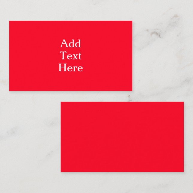 Tarjeta roja de gabinete (Anverso / Reverso)