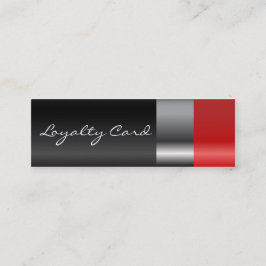 Tarjeta roja de la lealtad del lápiz labial
