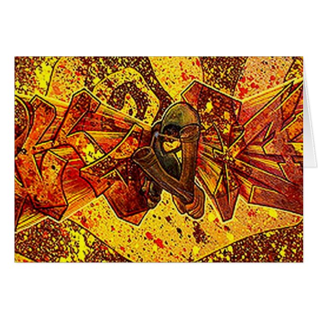 Tarjeta roja de la pintada (Anverso (Horizontal))