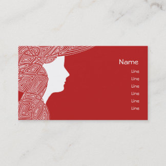 Tarjeta roja de la señora visita