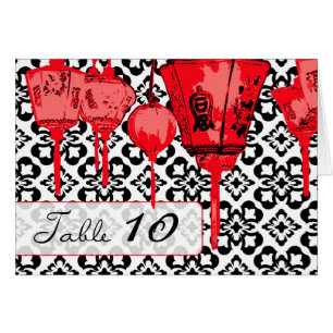 Tarjeta roja de la tabla de las linternas
