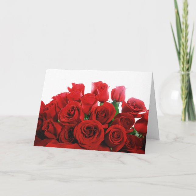 Tarjeta roja del el día de San Valentín de los (Anverso)