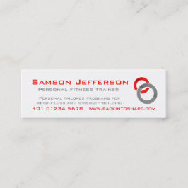 Tarjeta roja del promo del negocio del instructor