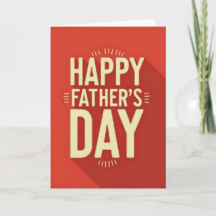 Tarjeta Roja Feliz Día del Padre