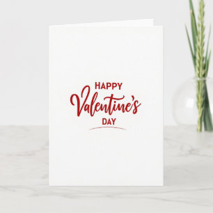Tarjeta Roja Mate Feliz San Valentín
